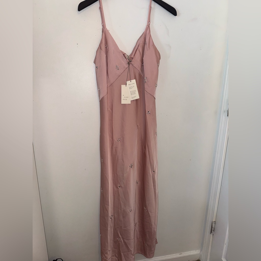 A New Day Blush Pink Embellished Dress
